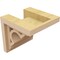 Ekena Millwork 6"W x 6"D x 6"H Wide Sheridan Rough Cedar Woodgrain TimberThane Corbel, Primed Tan CORUR06X06X06SHERCPR - alternate 6
